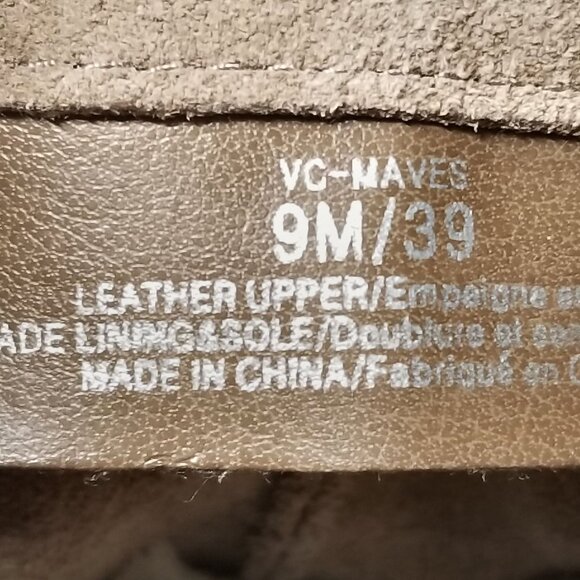 Vince Camuto Maves Stacked Heel Bootie, Tan Suede, Womens Size 9 M / 39 - Picture 12 of 14